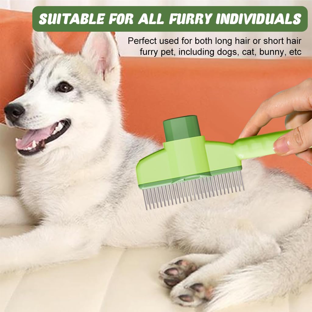 Qpets Dog Grooming Brush Steel Slicker Brush Dog Hair Brush Dog Comb Cat Hair Brush Self Cleaning Slicker Brush Remove Mat Shedding and Grooming Brush for Pet Hair Brush for Pet Qpets Dog Grooming Brush Steel Slicker Brush Dog Hair Brush Dog Comb Cat Hair Brush Self Cleaning Slicker Brush Remove Mat Shedding and Grooming Brush for Pet Hair Brush for Pet